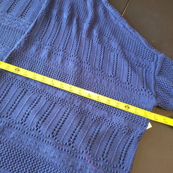 New Jessica Simpson Blue Boho Long Cardigan L XL - Picture 14 of 16